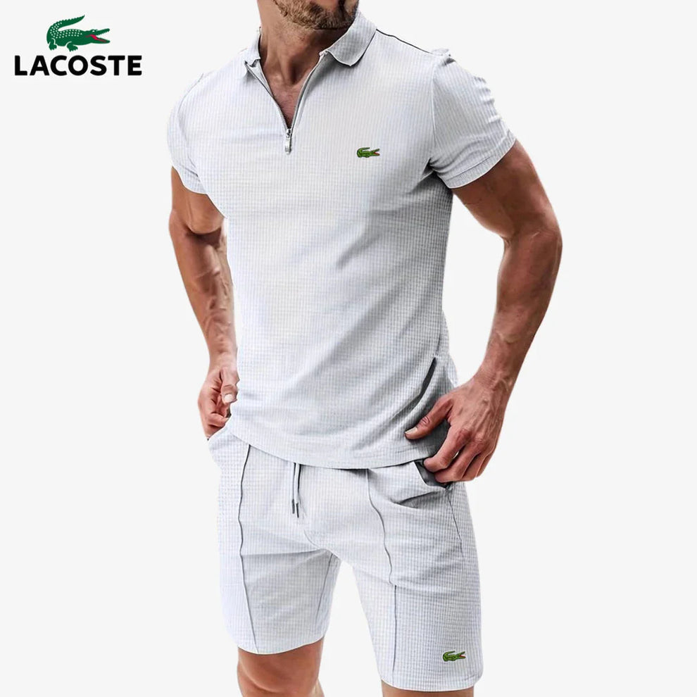 Conjunto MB⎥LC® de polo con cremallera y pantalón corto