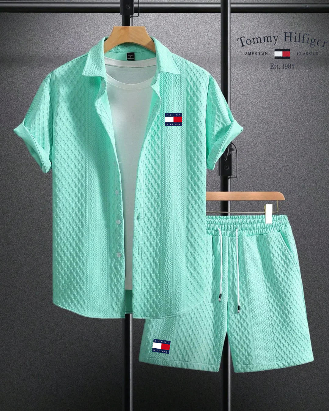 CONJUNTO CAMISA + PANTALĂN CORTO - TOMMY