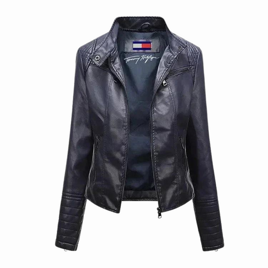 Giacca classica in pelle