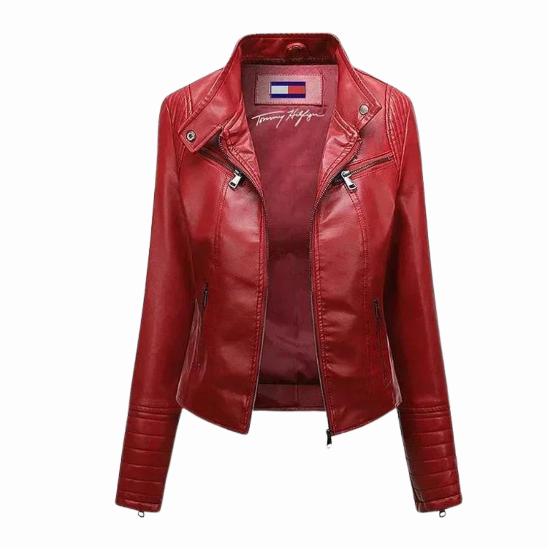 Giacca classica in pelle