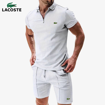 Conjunto MB⎥LC® de polo con cremallera y pantalón corto