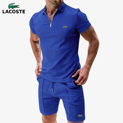 Conjunto MB⎥LC® de polo con cremallera y pantalón corto