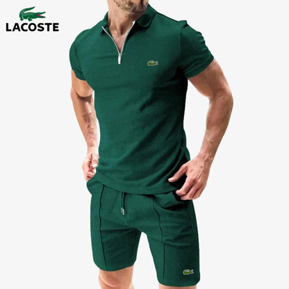 Conjunto MB⎥LC® de polo con cremallera y pantalón corto