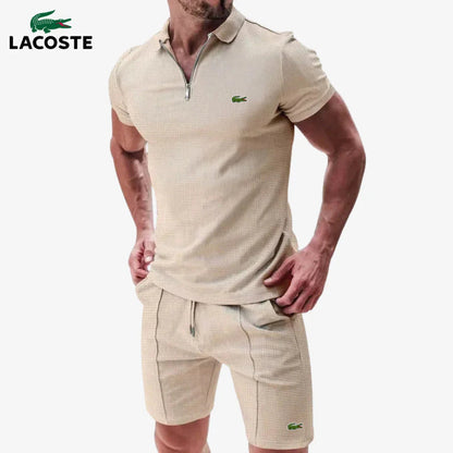 Conjunto MB⎥LC® de polo con cremallera y pantalón corto