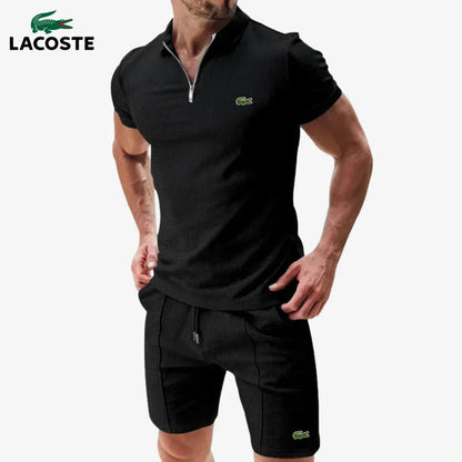 Conjunto MB⎥LC® de polo con cremallera y pantalón corto