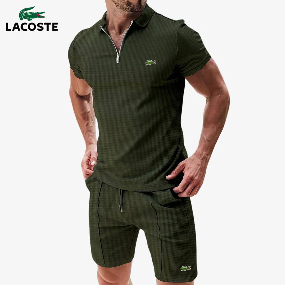 Conjunto MB⎥LC® de polo con cremallera y pantalón corto