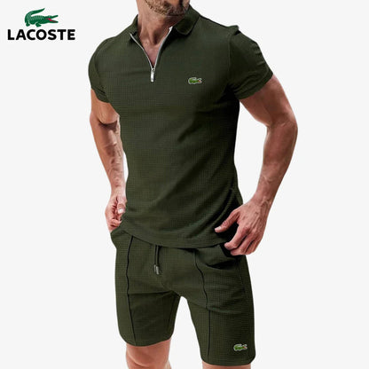Conjunto MB⎥LC® de polo con cremallera y pantalón corto