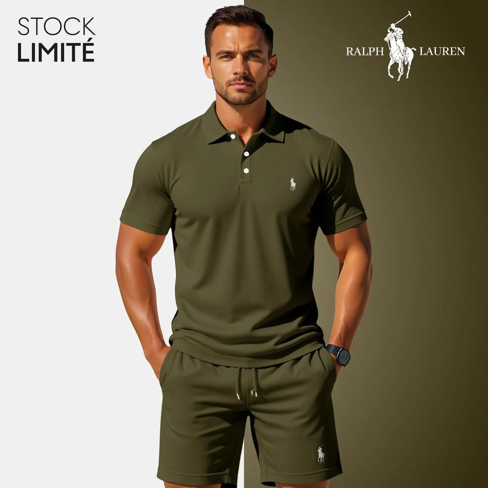 MB⎥Conjunto de polo y pantalón corto para hombre - R&L® | Edición limitada